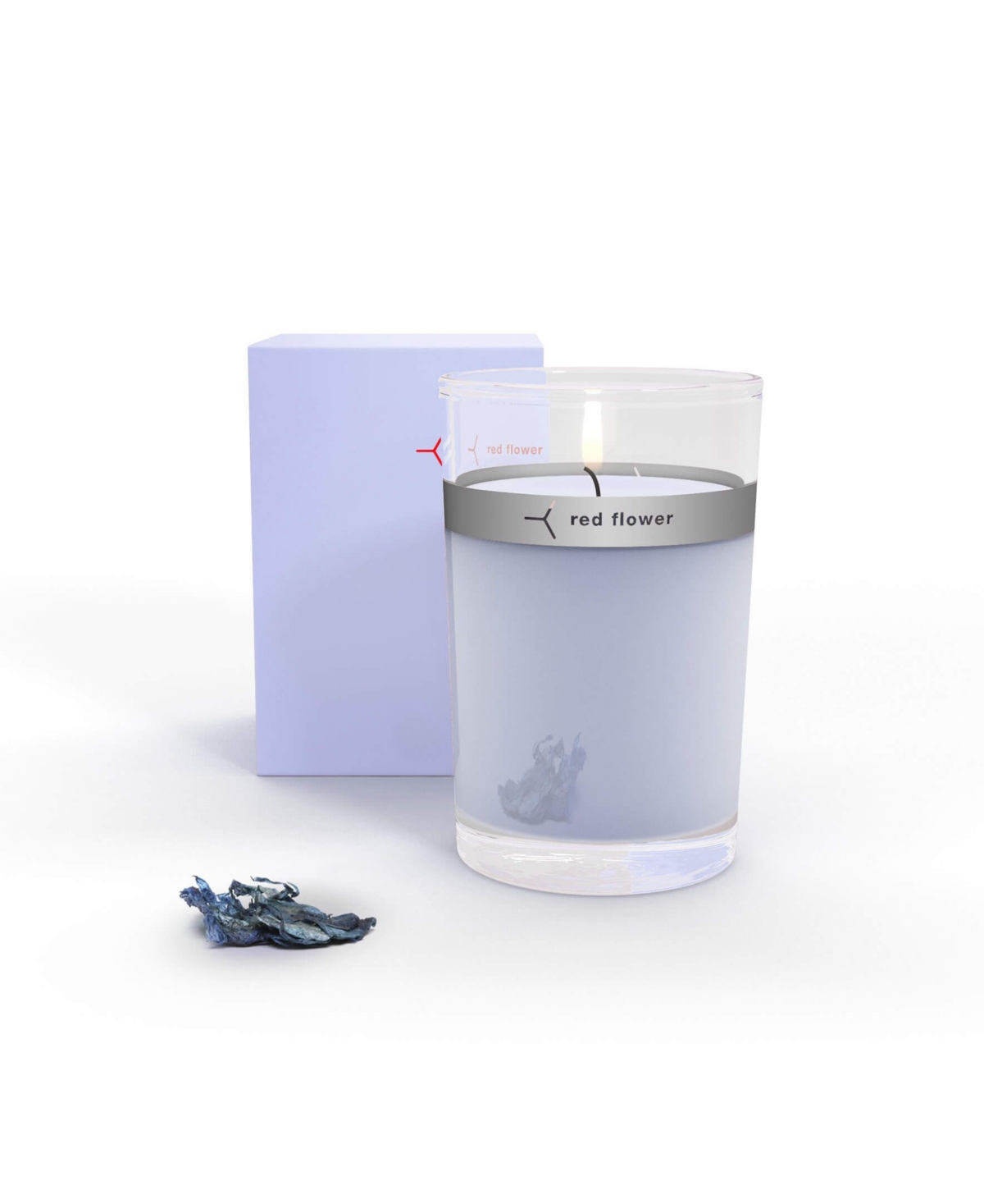 Iceland Moonflower Petal Topped Candle, 6 oz - Lilac