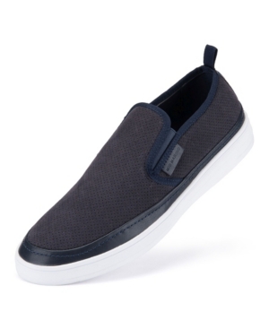 Mio Marino Men's Urbane Suede Slip-ons Loafers Men's Shoes In Dark Cobalt