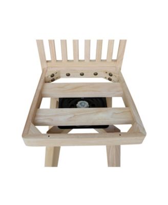 Mission Bar Height Stool with Swivel and Auto Return