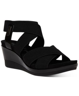 anne klein black sandals
