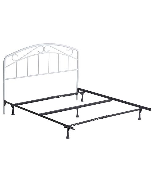 Hillsdale Jolie Arched Scroll Metal Headboard With Bed Frame Full Queen Reviews Furniture Macy S