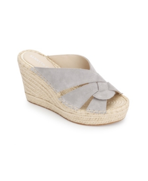 Kenneth Cole New York Women's Olivia Swirl Mule Espadrille Wedge Sandals Women's Shoes