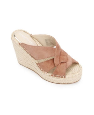 Kenneth Cole New York Women's Olivia Swirl Mule Espadrille Wedge Sandals Women's Shoes