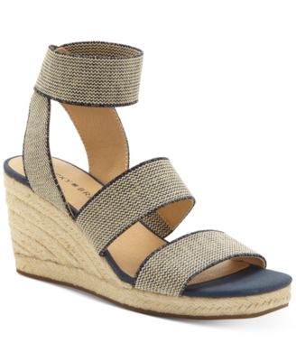 breshan ankle strap espadrille wedge