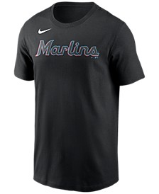 Miami Marlins  Men's Swoosh Wordmark T-Shirt