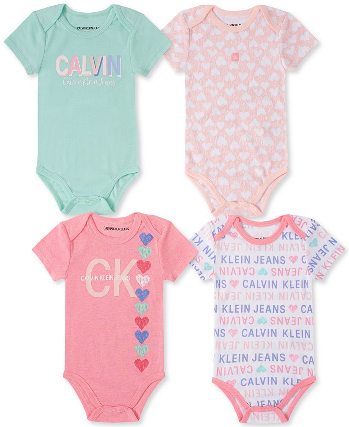 Calvin Klein Baby Girls Bodysuits Set & Reviews - All Baby - Kids - Macy's