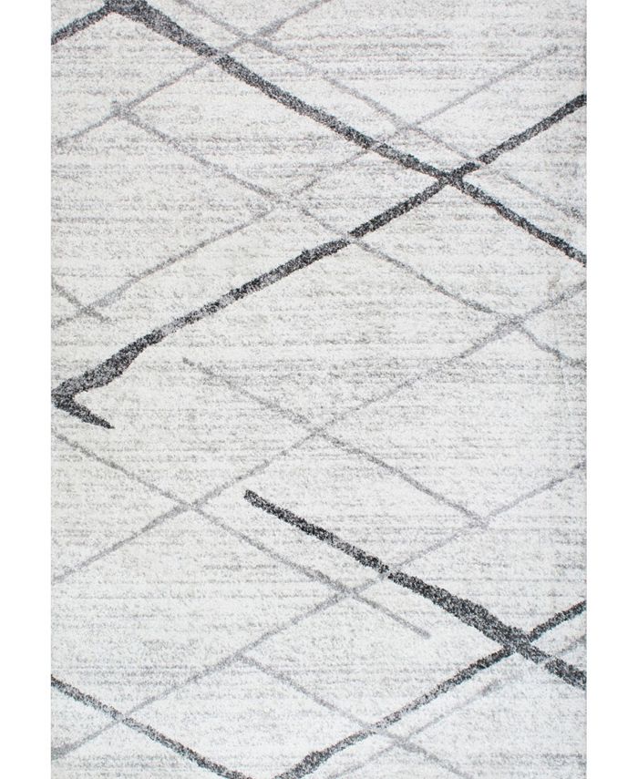 nuLoom Smoky Contemporary Thigpen Gray 4' x 6' Area Rug Macy's