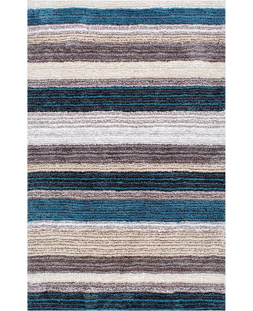 Nuloom Zoomy Hand Tufted Classie Blue 7 X 9 Area Rug Reviews Rugs Macy S