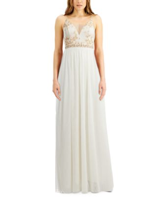 macys champagne dress