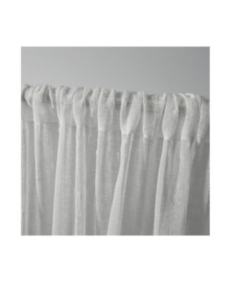 Itaji Sheer Rod Pocket Top Curtain Panel Pair, 54" x 63"