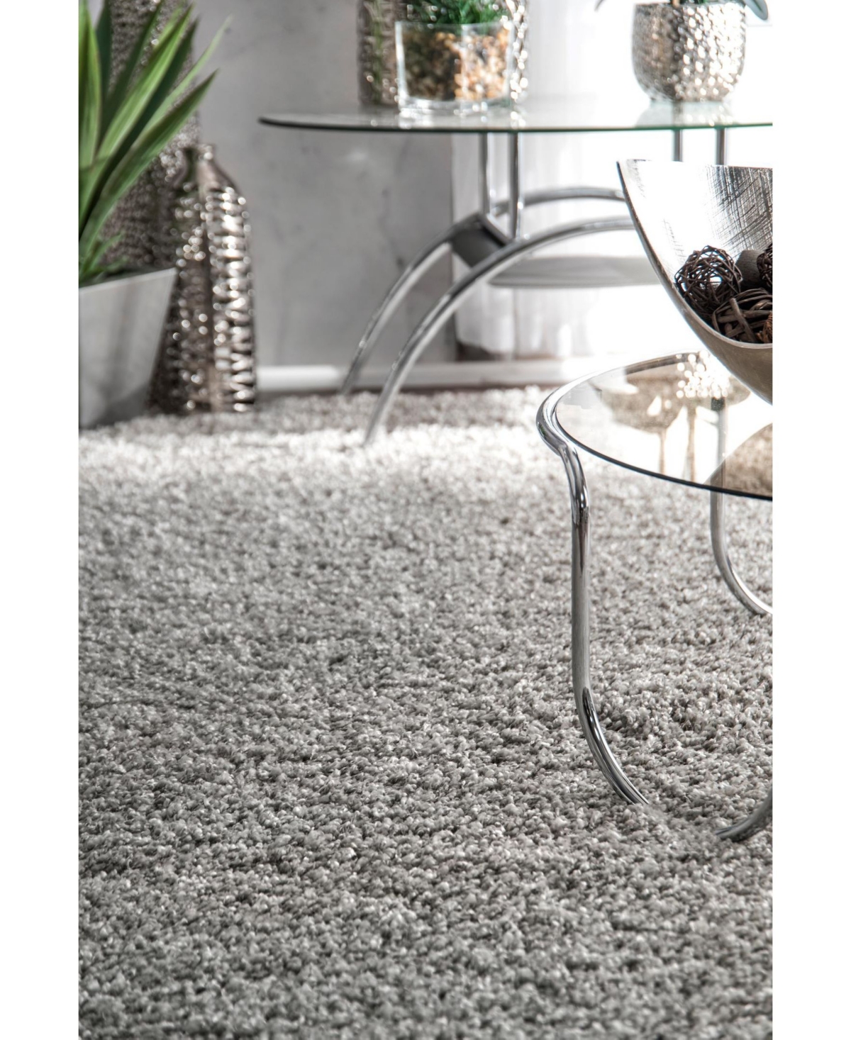 nuLoom Easy Shag Contemporary Marleen Solid Area Rug