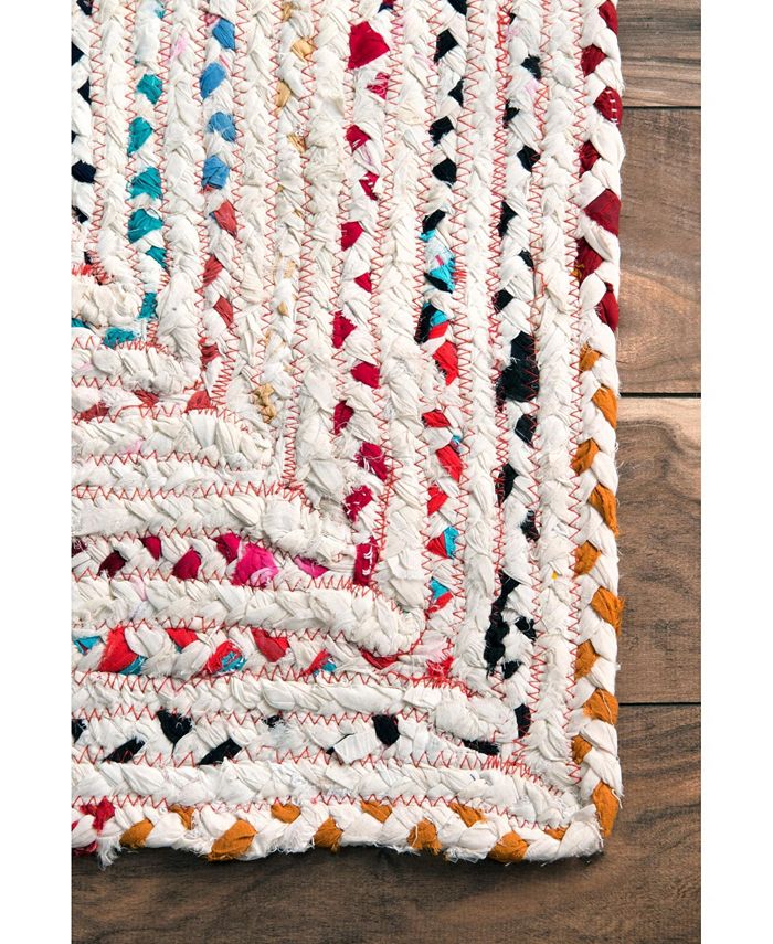 nuLoom Nomad Hand Braided Tammara Cotton Ivory 5' x 8' Area Rug Macy's