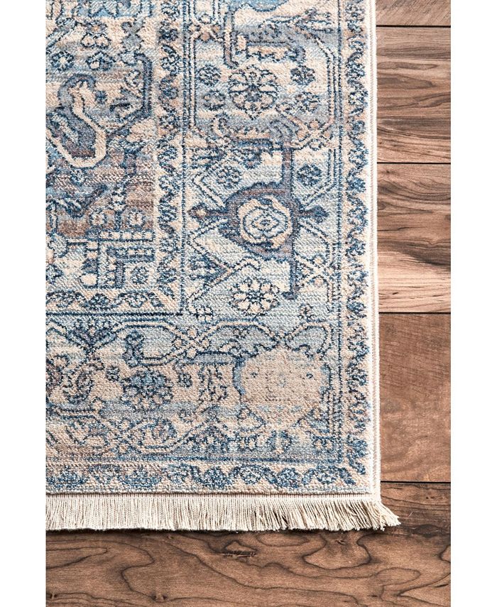 nuLoom Mystic Ehtel Medallion Fringe 4' x 6' Area Rug Macy's