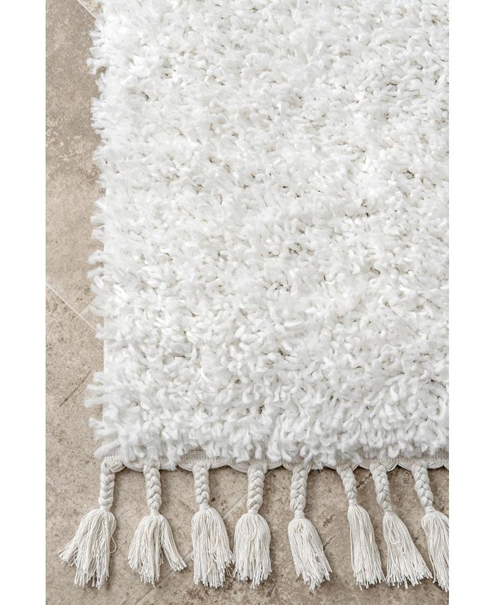 nuLoom Belleza Plush Neva Ivory 5'3" x 7'7" Area Rug Macy's