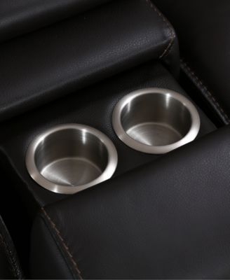 Lenardo 5-Pc. Leather Sectional with 2 Power Motion Recliners and Console, Created for Macy's