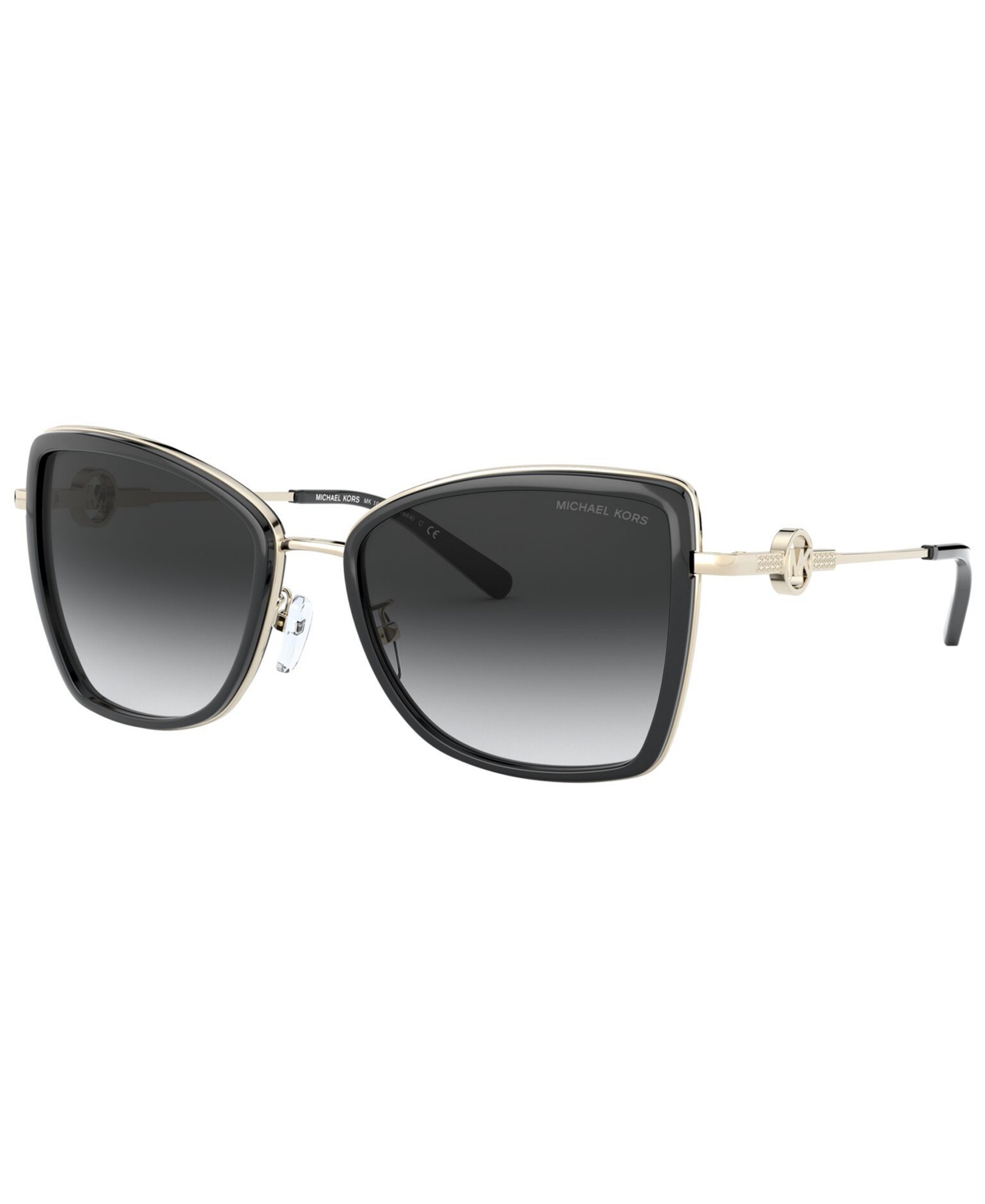 Shop Michael Kors Women's Sunglasses, Mk1067 In Light Gold,dark Grey Gradient