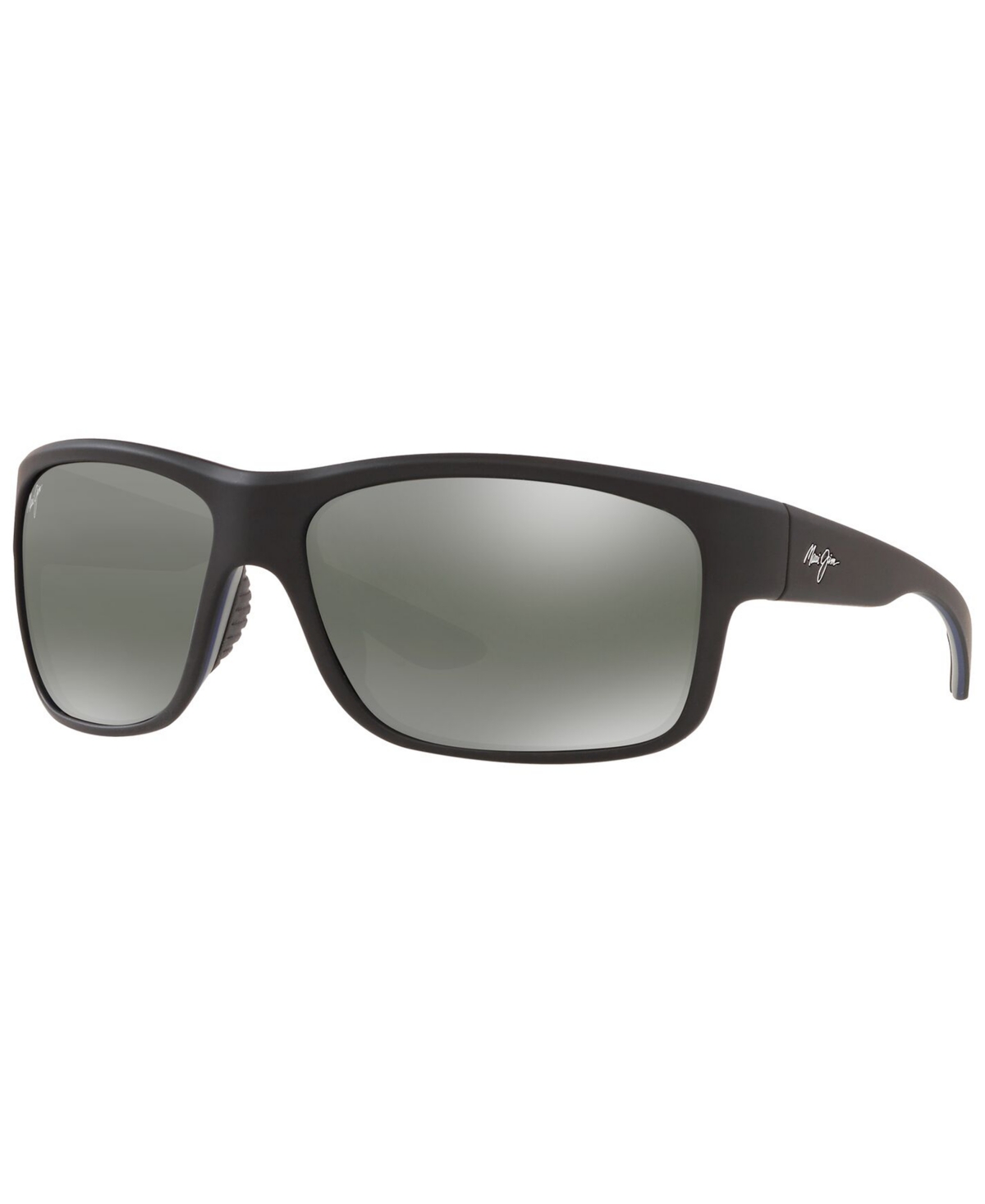 Shop Maui Jim Men's Southern Cross Polarized Sunglasses In Black Clear,grey Polar