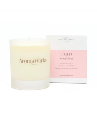 AromaWorks - Light Range Basil & Lime Candle, 7.75 oz.