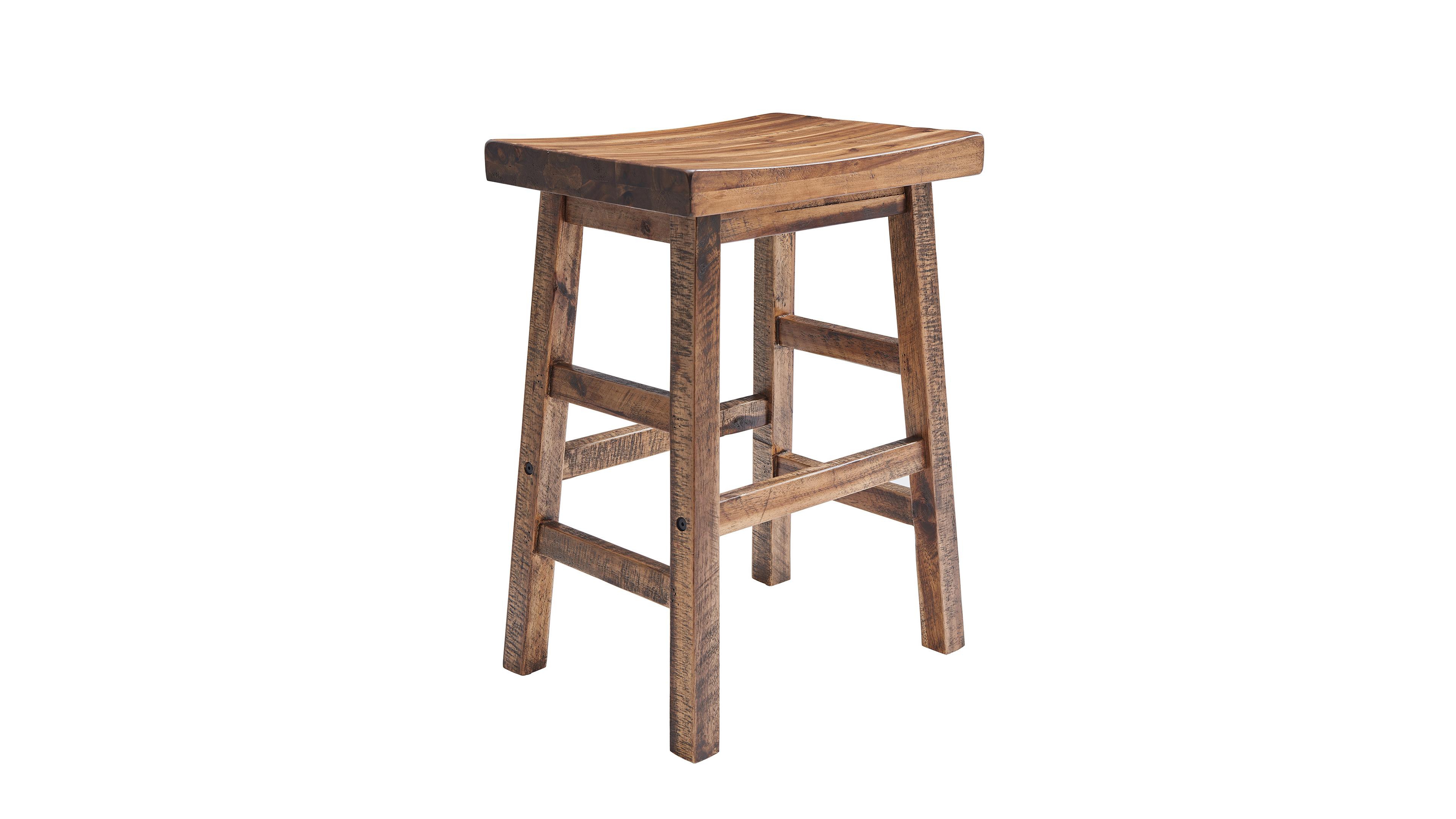 Alaterre Furniture Durango Industrial Wood Counter-Height Stool