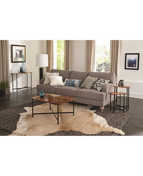 Alaterre Furniture Rivers Edge Acacia Wood And Acrylic Narrow