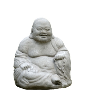 Shop Campania International Ho Tai Statuary In Gray