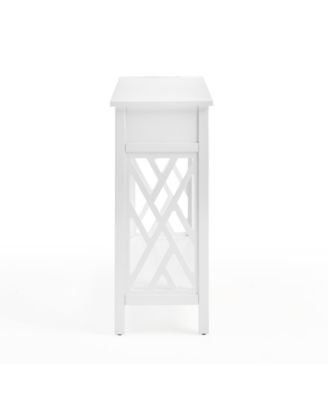 Coventry Wood Console Table with Drawer and Shelf