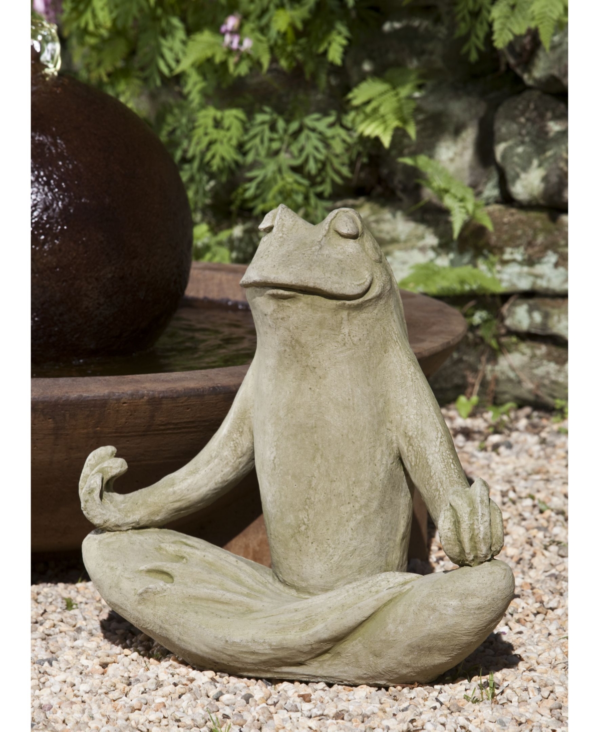 Campania International Totally Zen Frog Garden Statue