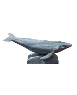 Campania International Humpback Whale Garden Statue In Light Green