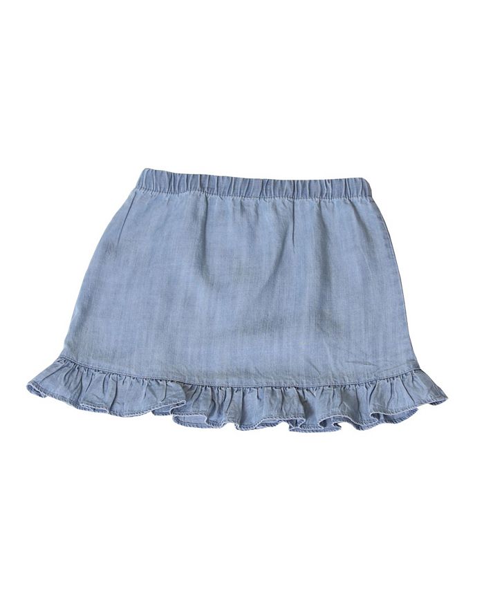 Kinderkind Toddler Girls Pull on Chambray Skirt - Macy's