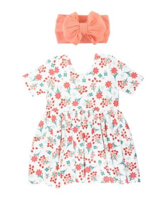macys coral dresses