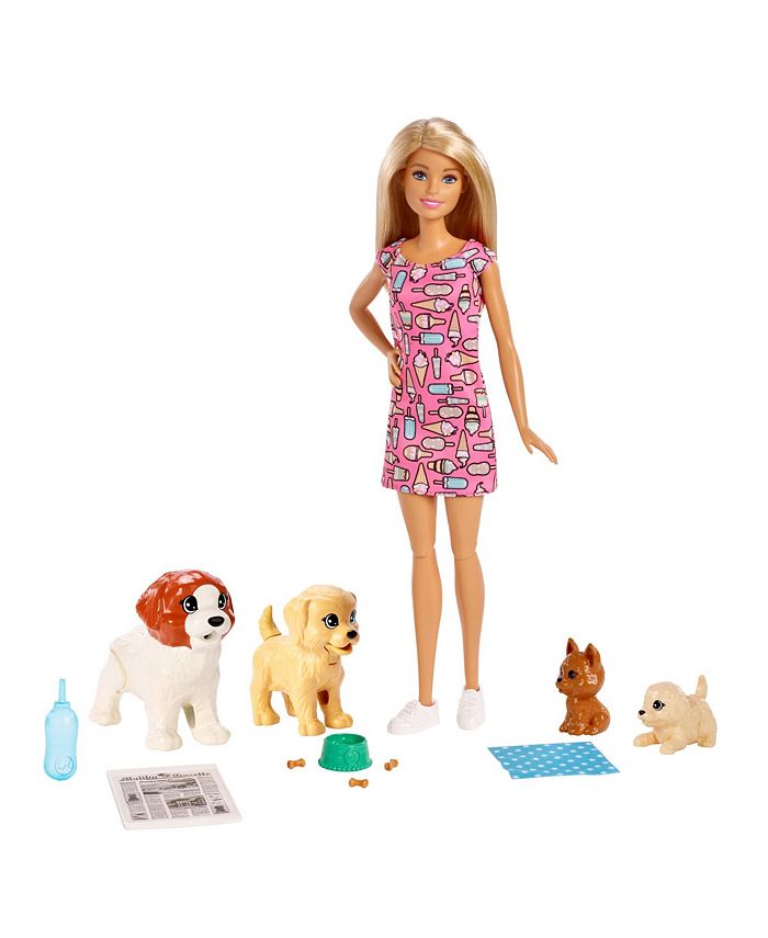 Barbie Doggy Daycare™ Doll & Pets - Macy's