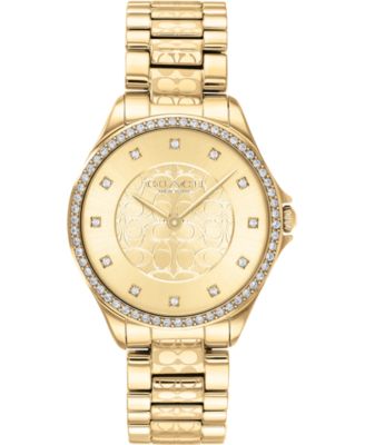 Coach Astor watch Coach Astor Quartz Crystal Gold Dial Ladies Watch 14503218  main image 3