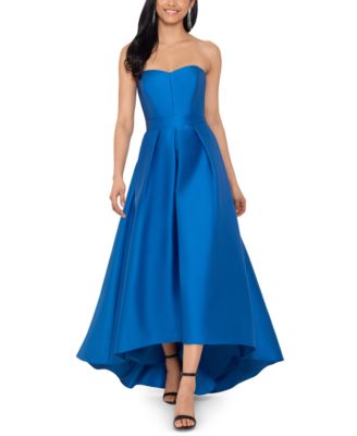 betsy and adam strapless gown