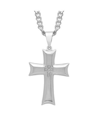 Macys mens deals cross necklace