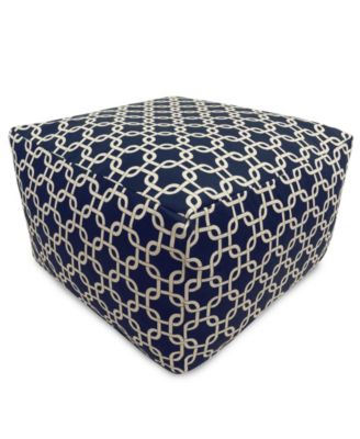 Links Ottoman Square Pouf with Removable Cover 27" x 17"