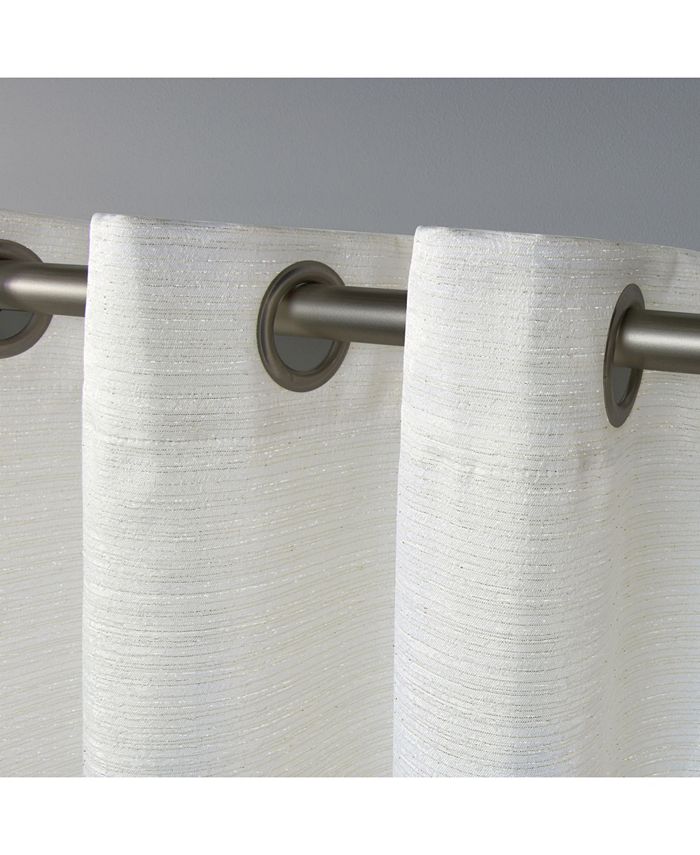 Exclusive Home Whitby Metallic Slub Yarn Textured Silk Look Grommet Top