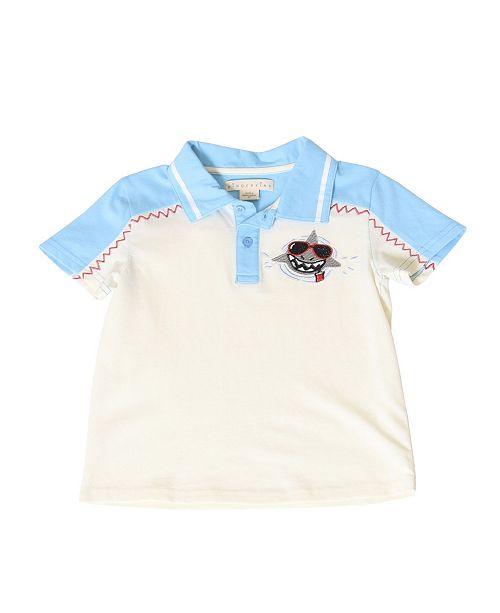 Kinderkind Little Boys Color Block Shark Polo Shirt Reviews Shirts Tops Kids Macy S