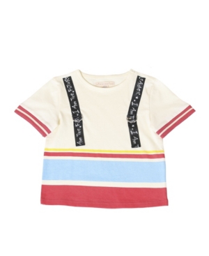 image of Kinderkind Little Boys Stripe Short Sleeve T-Shirt