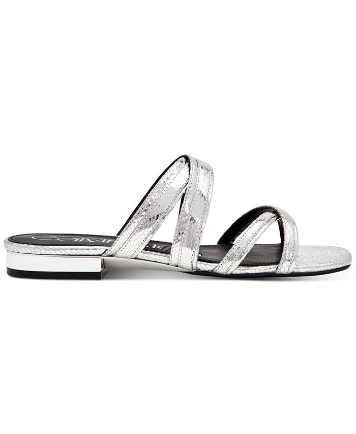 Calvin Klein Missouri Strappy Flat Sandals - Macy's