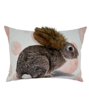 Saro Lifestyle Large Bunny Design Throw Pillow