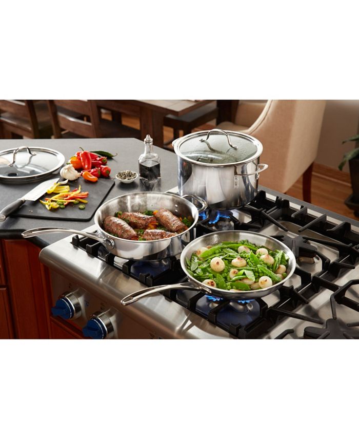 Calphalon TriPly Stainless Steel 13Pc. Cookware Set Macy's
