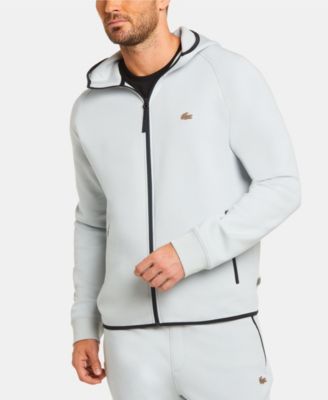 lacoste grey zip hoodie