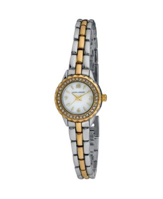 Women's Mini Link Crystal Bezel Pink Multi Bracelet Watch 26mm