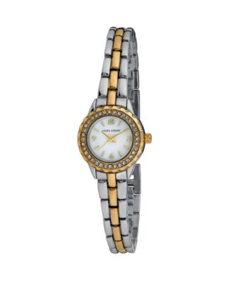 LAURA ASHLEY 時計アクセサリーケース Laura Ashley Women's Mini Link Crystal Bezel Pink Multi Bracelet