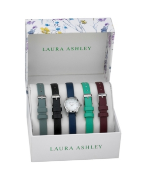 image of Laura Ashley Women-s Multi Polyurethane Watch Interchangeable Straps 28mm