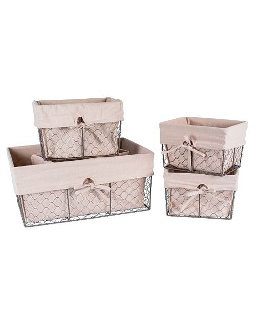 Design Imports Chicken Wire Liner Basket Set Of 5 Reviews