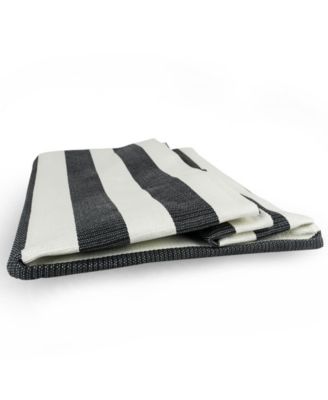 Design Imports Paper Bin Stripe Rectangle Medium