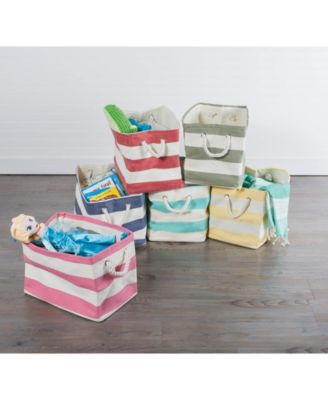 Paper Bin Stripe Rectangle Large