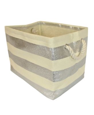 Design Imports Paper Bin Stripe Rectangle Large - Macy's