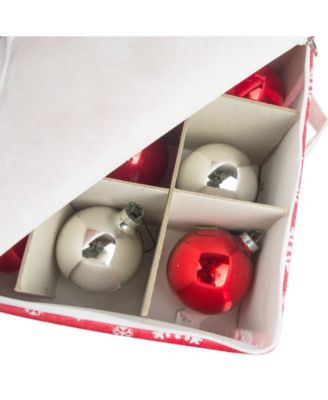 Snowflake Print Ornament Storage Large